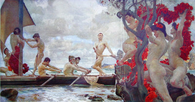 Otto Greiner - Ulysses and Sirens (1902)