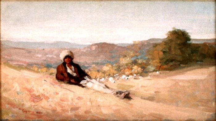 ciobanas pe valea Doftanei